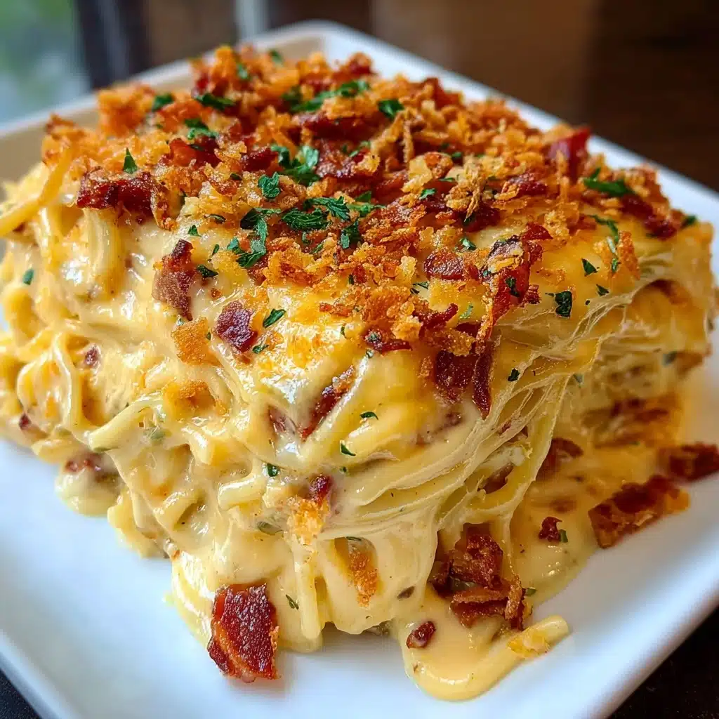 Spicy Southern Cheesy Chicken Spaghetti Casserole Recipe - Recipe Image