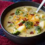 Cheddar Broccoli Potato Soup Recipe