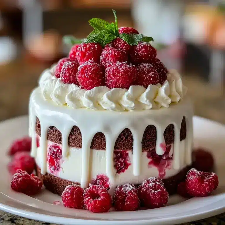 White Chocolate Raspberry Dream Cake Recipe