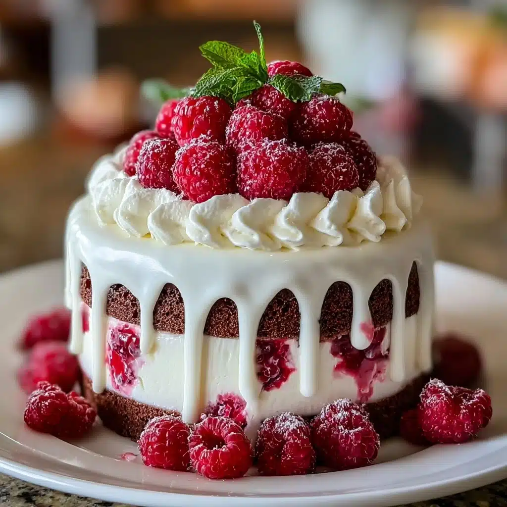 White Chocolate Raspberry Dream Cake Recipe