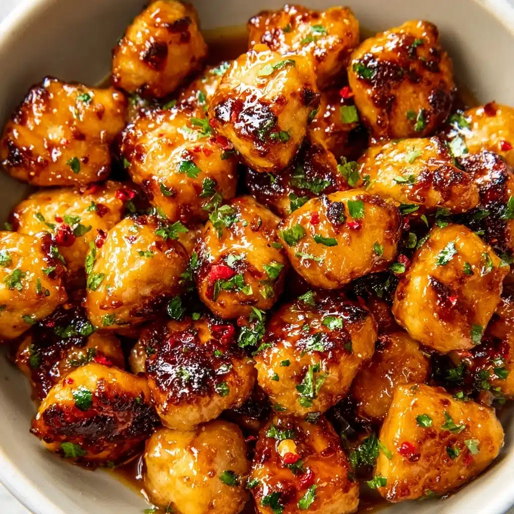Honey Garlic Chicken Bites Recipe - Recipe Image