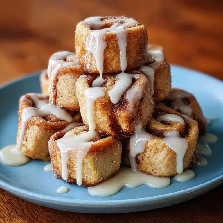 These Cinnamon Roll French Toast Bites Recipe