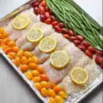 Lemon Pepper Tilapia Sheet Pan Dinner Recipe