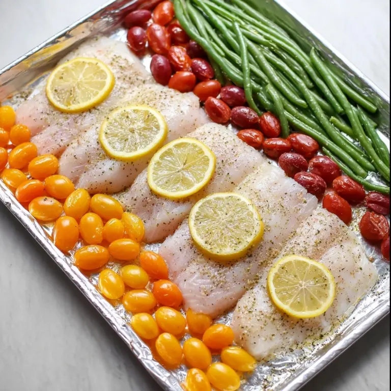 Lemon Pepper Tilapia Sheet Pan Dinner Recipe