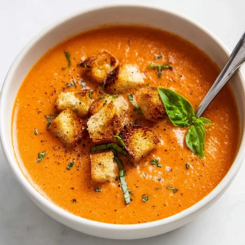 Creamy Tomato Basil Soup Recipe - Recipe Image