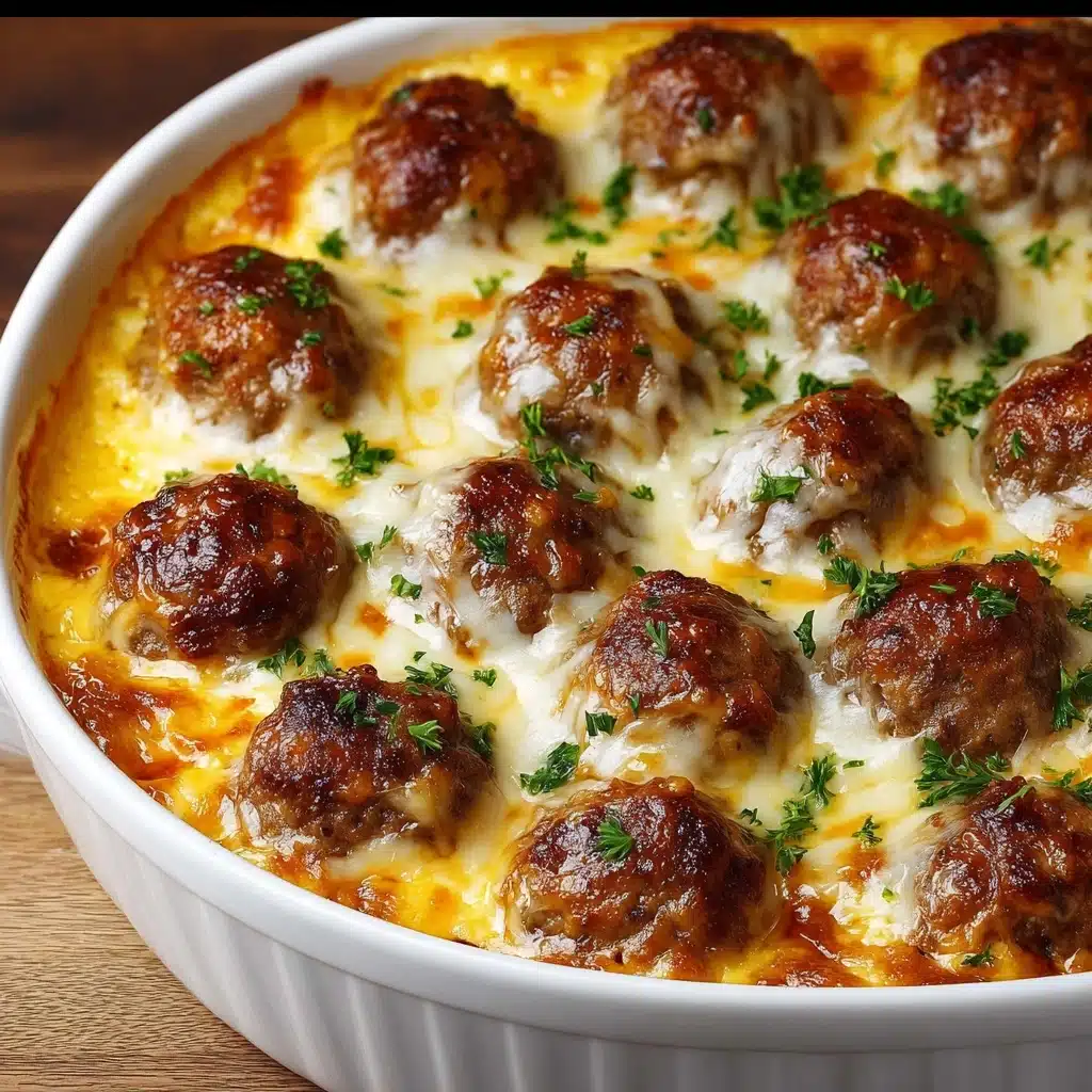 Dump-and-Bake Meatball Casserole Recipe - Recipe Image