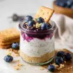 Blueberry Cheesecake Overnight Oats Recipe