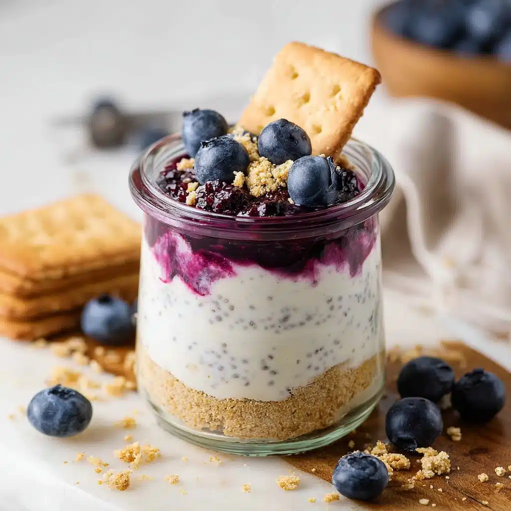Blueberry Cheesecake Overnight Oats Recipe