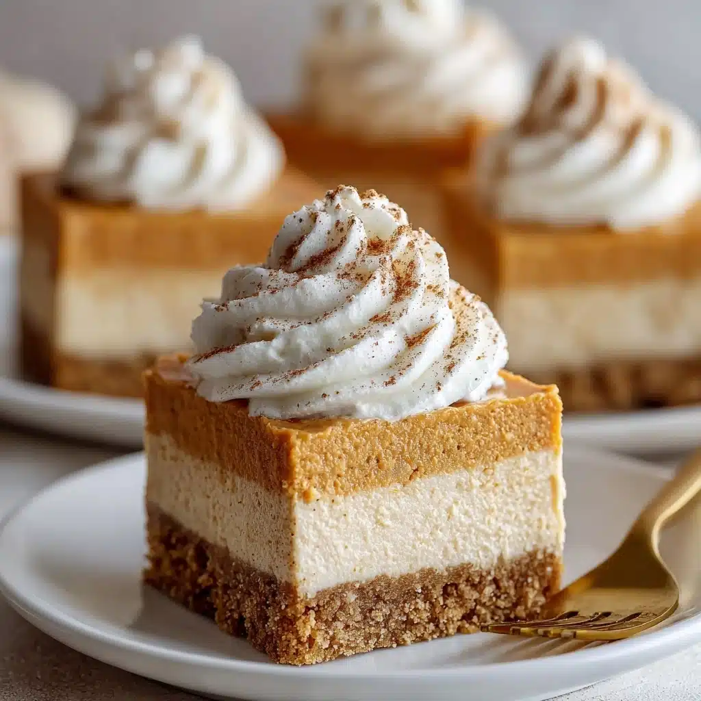 No Bake Pumpkin Cheesecake Bars Recipe - Recipe Image