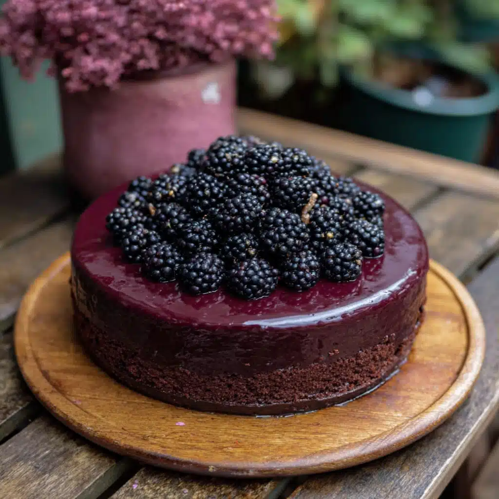 Blackberry Velvet Gothic Cake Recipe - Recipe Image