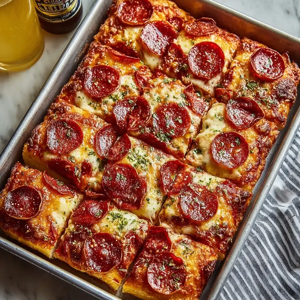 Homemade Sheet Pan Pizza Recipe - Recipe Image