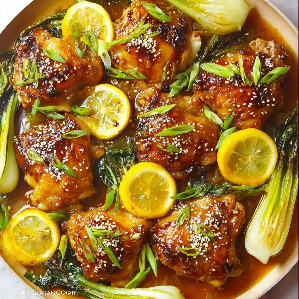 One Sheet Pan Honey Soy Chicken with Bok Choi Recipe - Recipe Image