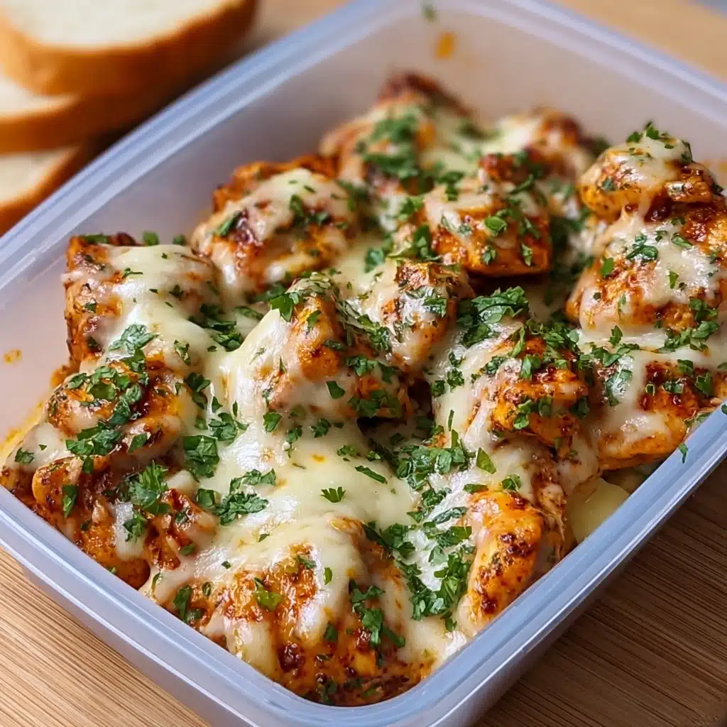 Creamy Garlic Cheesy Chicken & Potatoes Recipe - Recipe Image