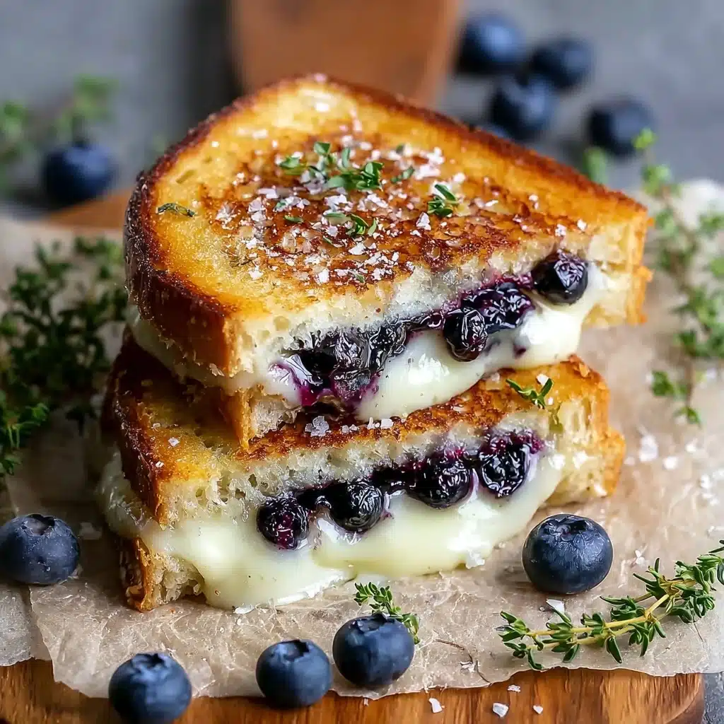 Crispy Blueberry Grilled Cheese Recipe - Recipe Image