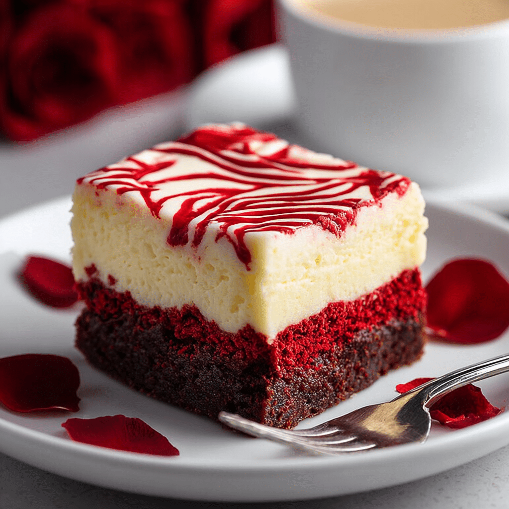 Red Velvet Cheesecake Brownies Recipe - Recipe Image