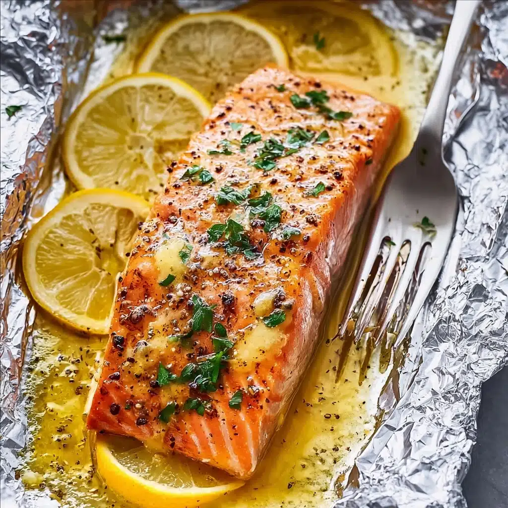 Sheet Pan Lemon Garlic Butter Salmon Recipe - Recipe Image