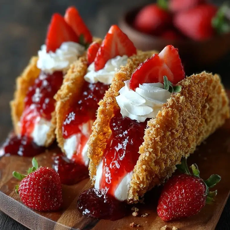 Strawberry Crunch Cheesecake Tacos Recipe