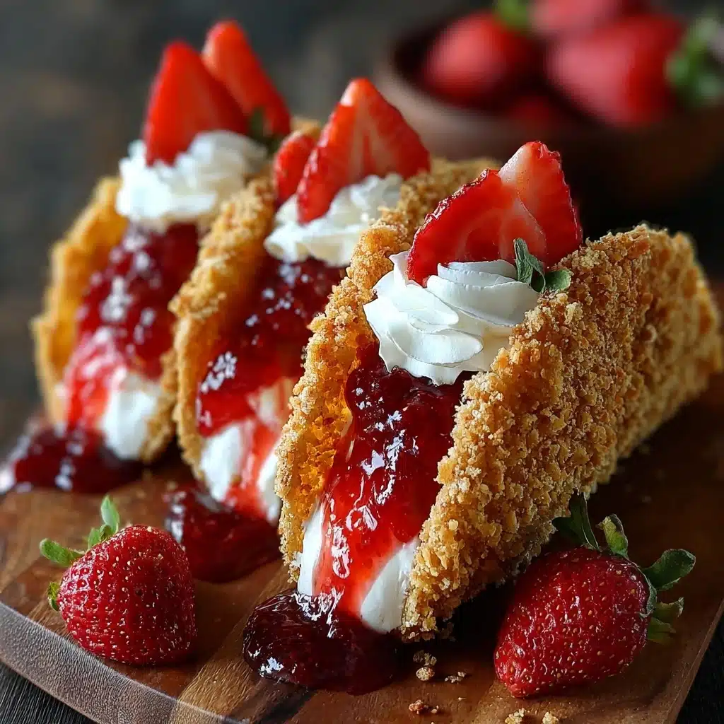 Strawberry Crunch Cheesecake Tacos Recipe - Recipe Image