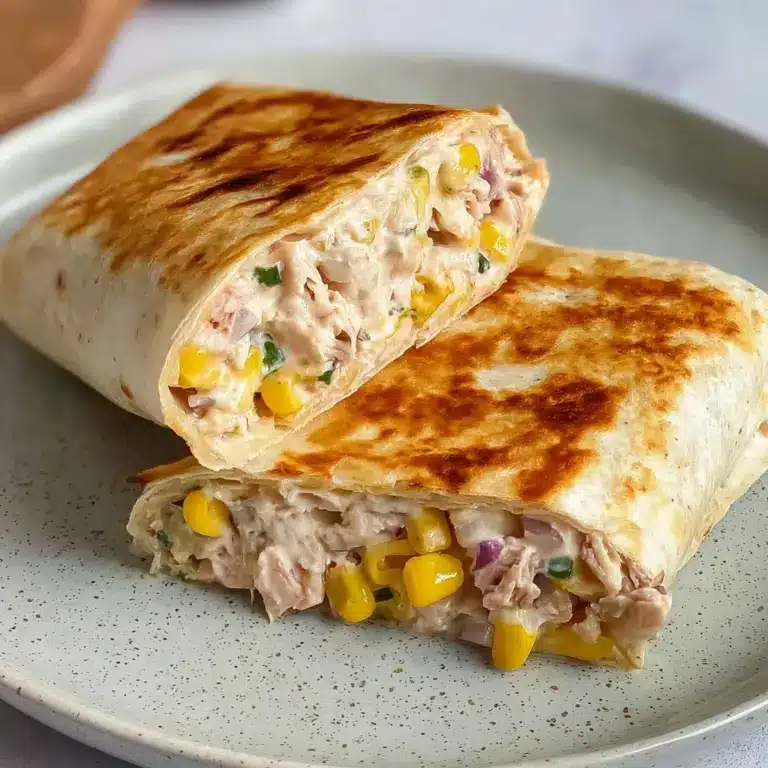 Healthy Tuna Melt Wrap Recipe, Easy 10 Minute Lunch Recipe