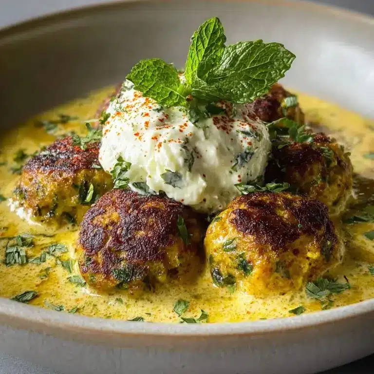 Boulettes courgettes & feta – Recette sauce curry menthe Recipe