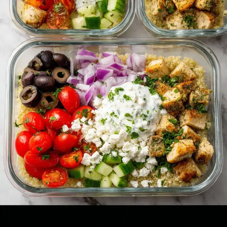 Greek Chicken Quinoa Bowl Recipe