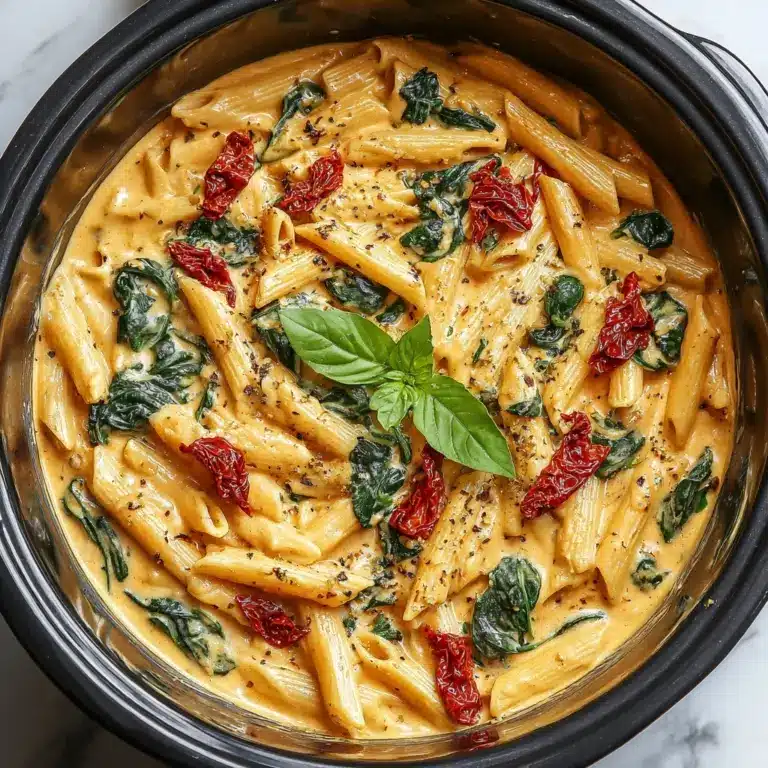 Slow Cooker Creamy Tuscan Pasta Recipe