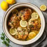 Slow Cooker Lemon Garlic Chicken Recipe