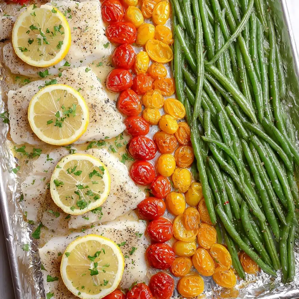 Lemon Pepper Tilapia Sheet Pan Dinner Recipe - Recipe Image