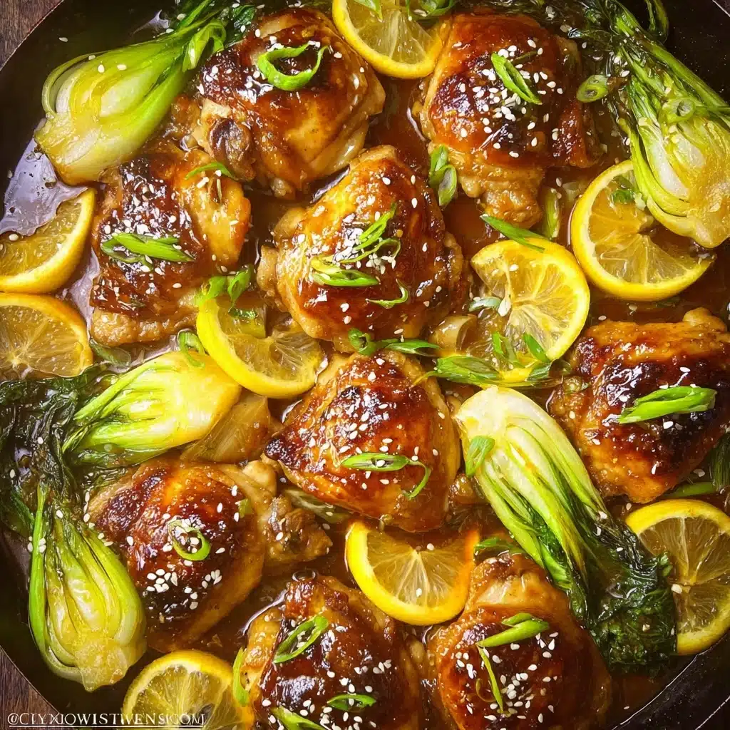 One Sheet Pan Honey Soy Chicken with Bok Choi Recipe - Recipe Image