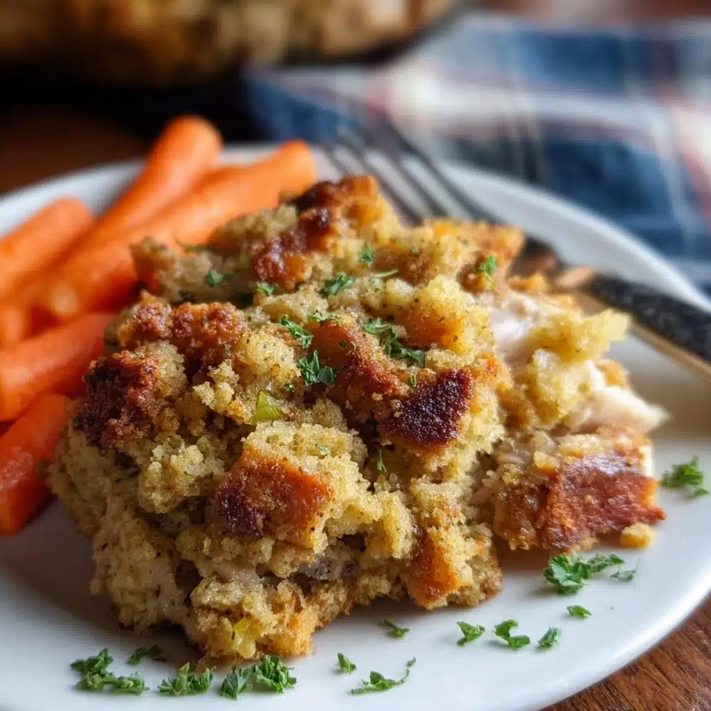 1980s Slow Cooker Chicken and Stuffing Recipe - Recipe Image