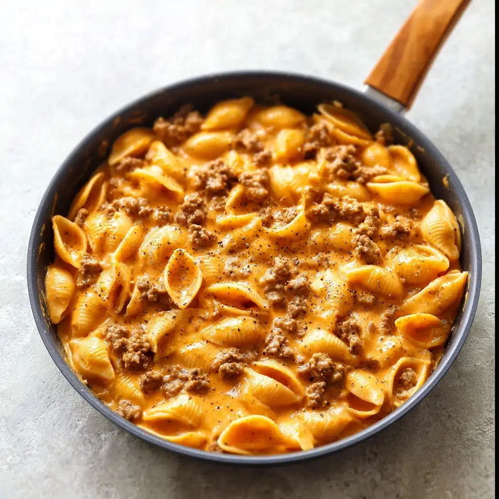 Creamy Beef and Shells Recipe