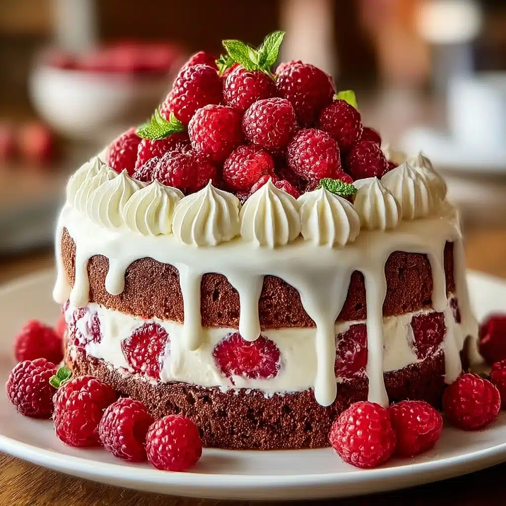 White Chocolate Raspberry Dream Cake Recipe - Recipe Image