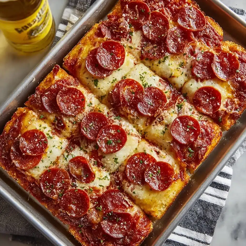 Homemade Sheet Pan Pizza Recipe - Recipe Image