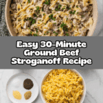 30-Minute Ground Beef Stroganoff Recipe