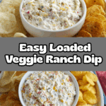 Loaded Veggie Ranch Dip Recipe