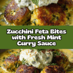 Boulettes courgettes & feta – Recette sauce curry menthe Recipe