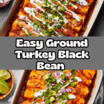 Ground Turkey Black Bean Enchiladas Recipe