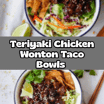 Teriyaki Chicken Wonton Taco Bowls Recipe