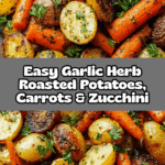Garlic Herb Roasted Potatoes, Carrots, and Zucchini Recipe