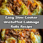 Slow Cooker Unstuffed Cabbage Rolls Recipe