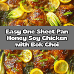 One Sheet Pan Honey Soy Chicken with Bok Choi Recipe