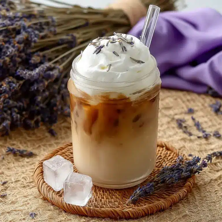 Lavender Vanilla Iced Coffee Recipe