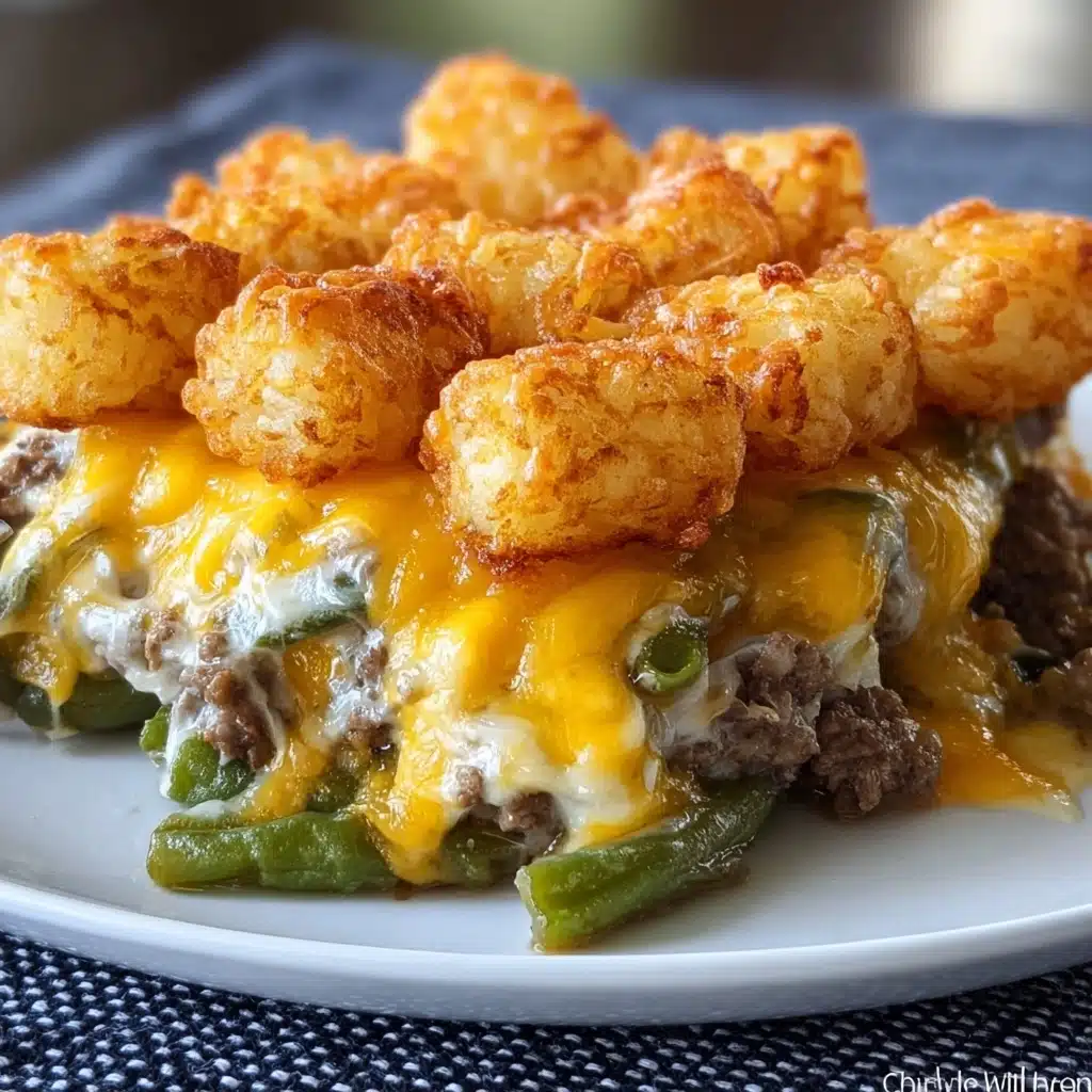 Easy Cheesy Tater Tot Casserole Recipe - Recipe Image