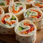 Fresh Vegetable Tortilla Roll Ups Recipe