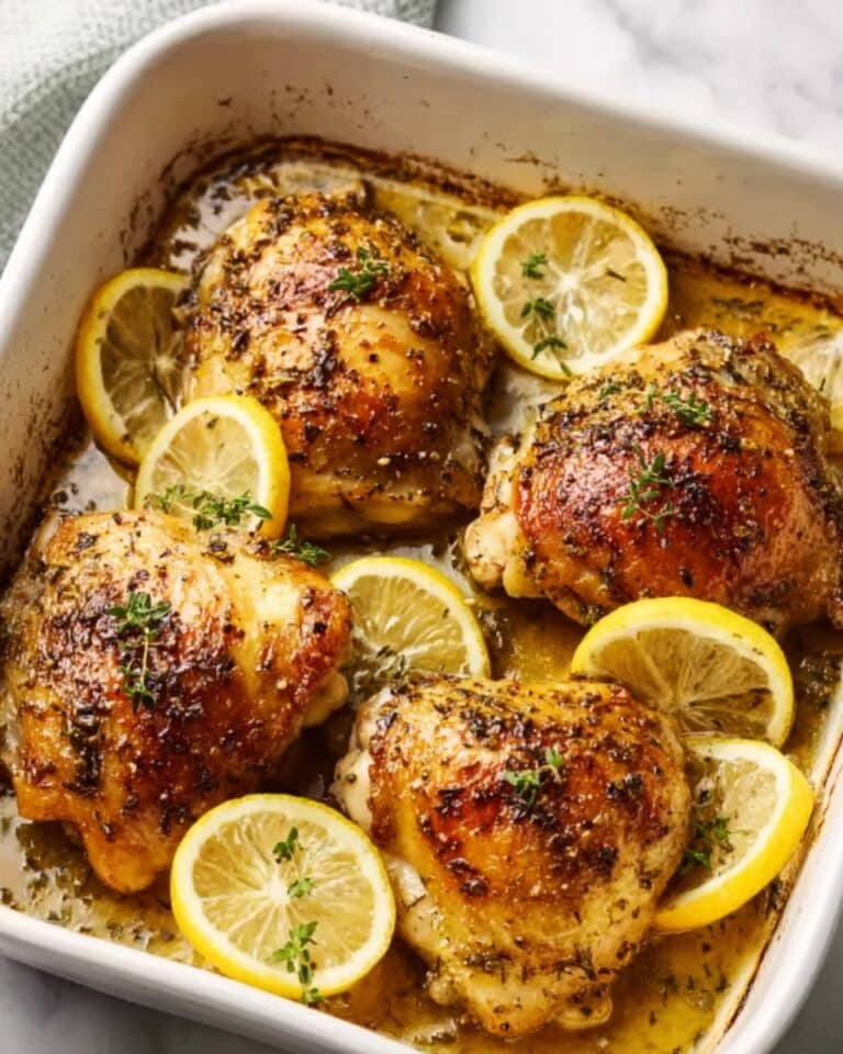 Greek Lemon Chicken Thighs Recipe