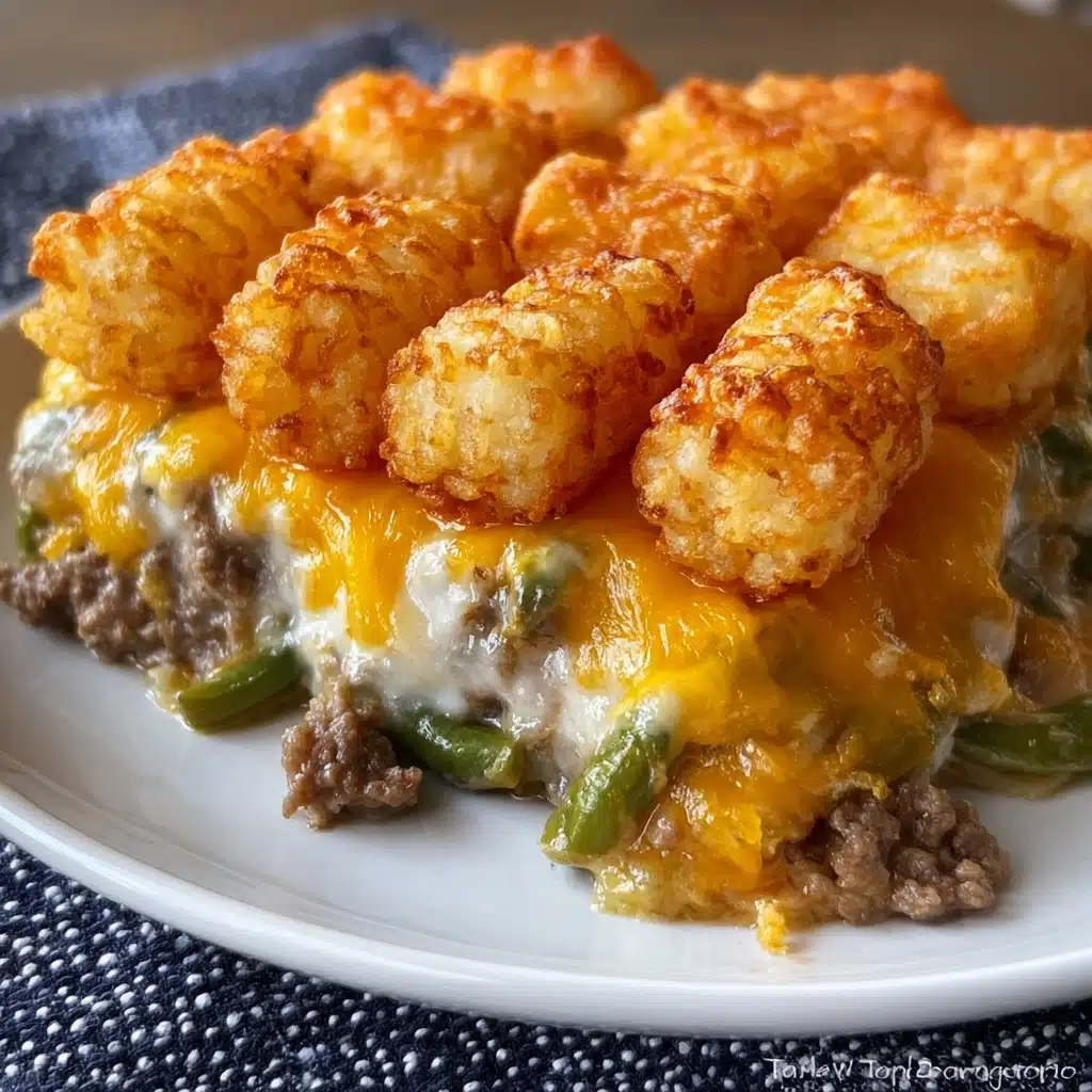 Easy Cheesy Tater Tot Casserole Recipe - Recipe Image