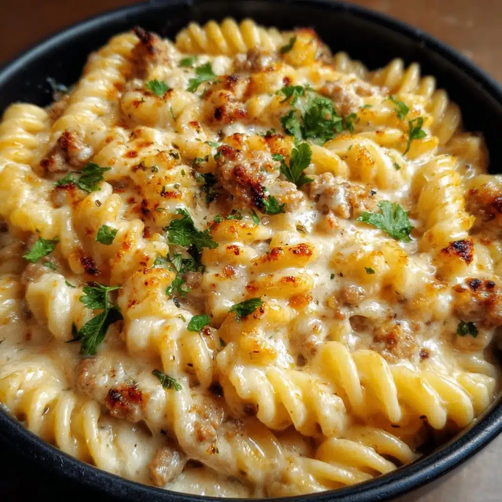 The Best Crockpot Garlic Parmesan Chicken Pasta Recipe - Recipe Image