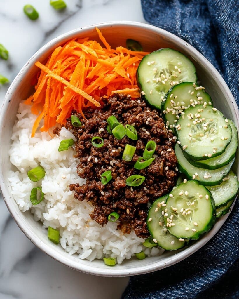 Korean Ground Beef over Rice Recipe