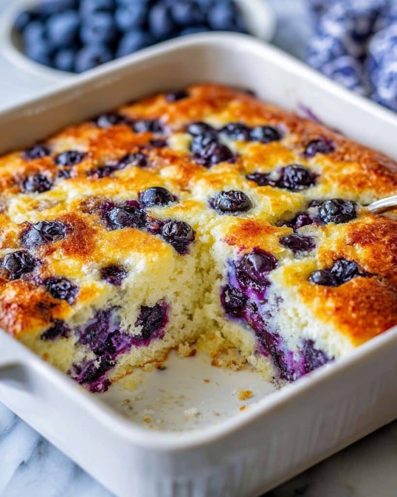 Blueberry Cottage Cheese Breakfast Bake Recipe