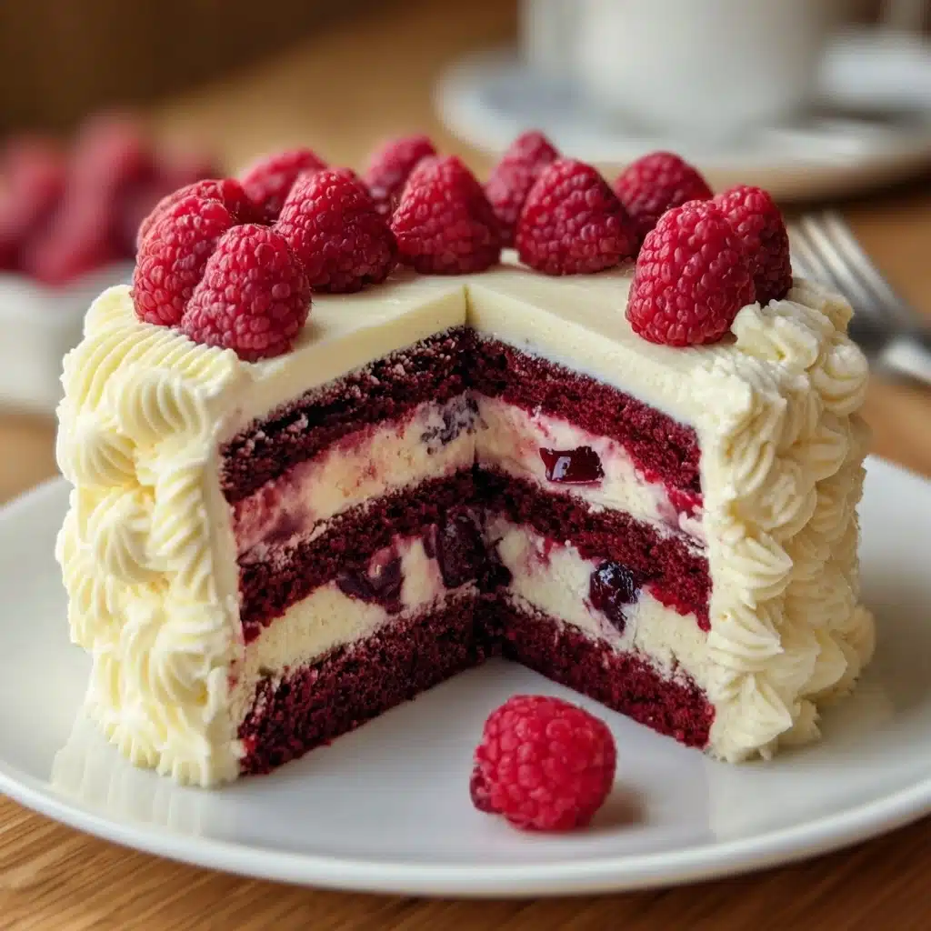 White Chocolate Raspberry Cake Recipe - Recipe Image